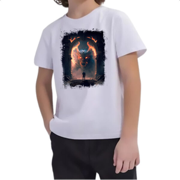 Camiseta Infanto Juvenil Portal do inferno 4 - Imagem 2