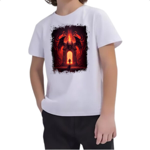 Camiseta Infanto Juvenil Portal do inferno 5 - Imagem 2
