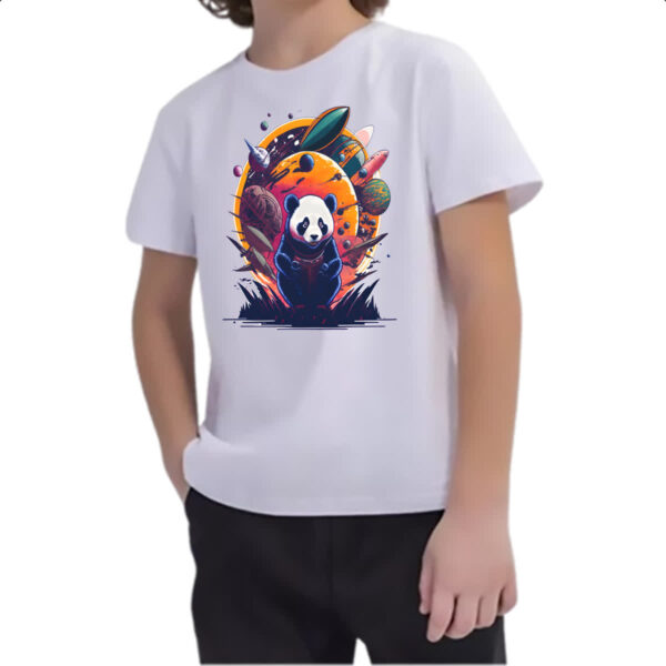 Camiseta Infanto Juvenil Panda Sideral - Imagem 2