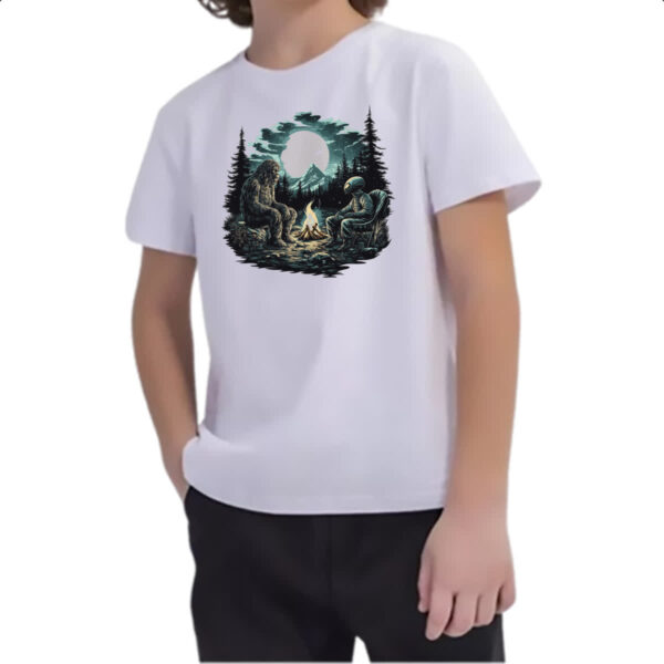 Camiseta Infanto Juvenil Pe Grande Acampamento Alien - Imagem 2