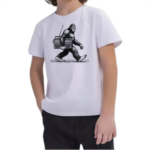 Camiseta Infanto Juvenil Pe grande radio vintage - Imagem 2