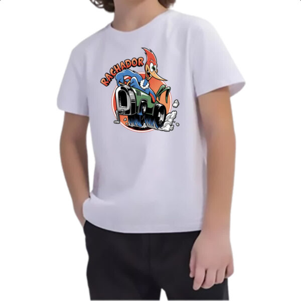 Camiseta Infanto Juvenil Pica Pau Rachador - Imagem 2