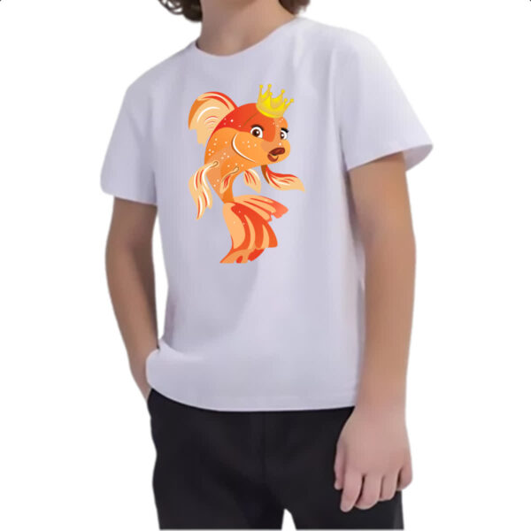 Camiseta Infanto Juvenil Peixinho dourado - Imagem 2