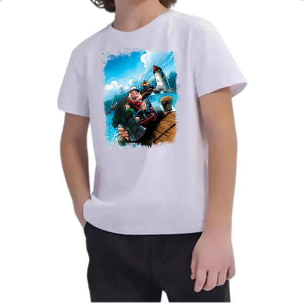 Camiseta Infanto Juvenil Popeye Kart - Imagem 2