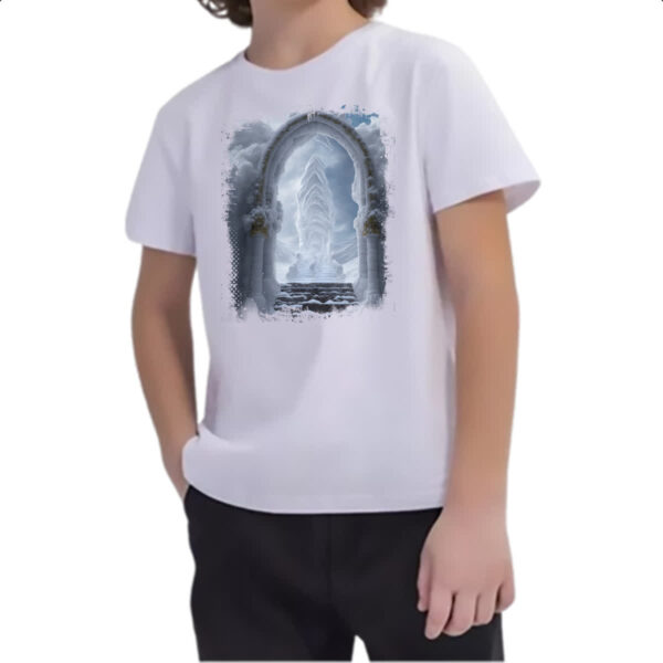 Camiseta Infanto Juvenil Portal do reino celestial - Imagem 2