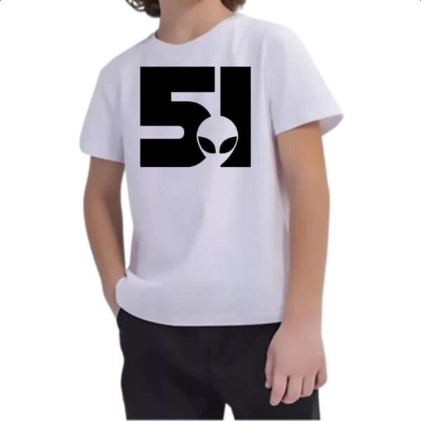 Camiseta Infanto Juvenil Area 51 Logo ET - Imagem 2