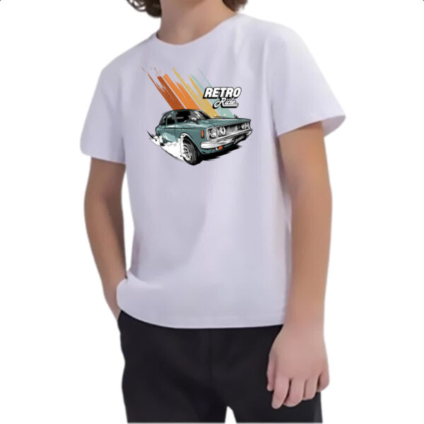 Camiseta Infanto Juvenil Retro ride illustration - Imagem 2