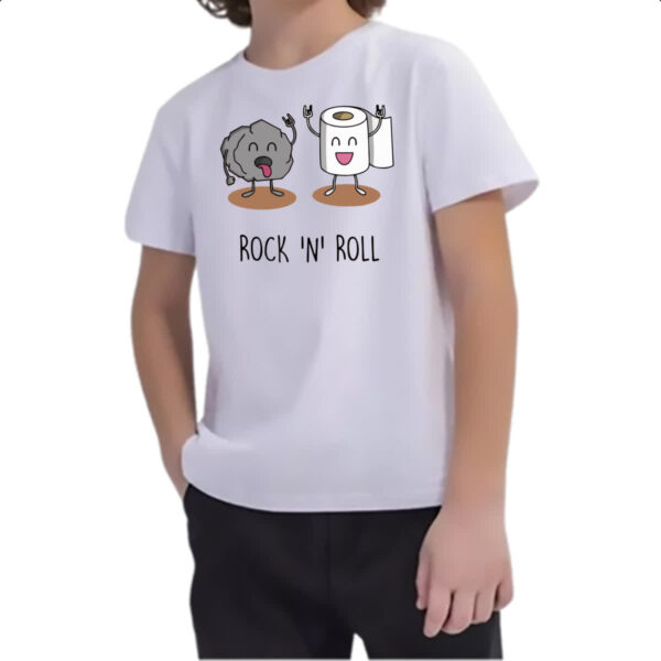 Camiseta Infanto Juvenil Rock and Roll - Imagem 2