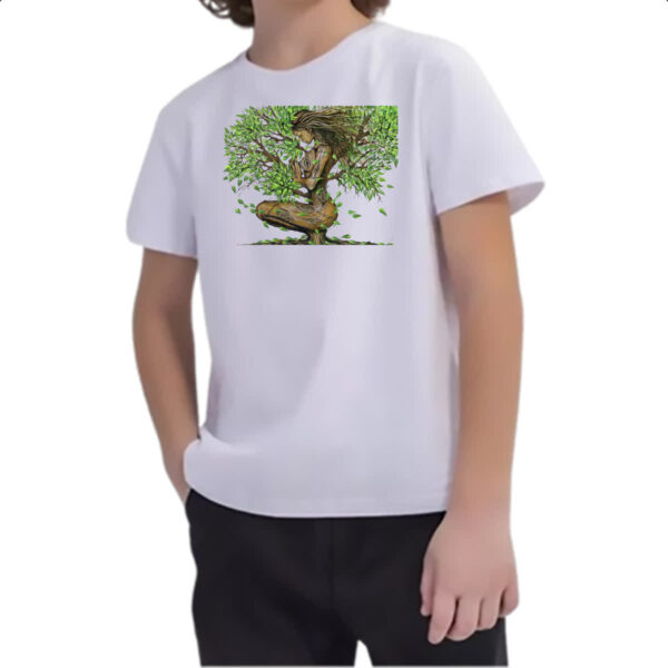 Camiseta Infanto Juvenil Arvore da vida mae natureza - Imagem 2