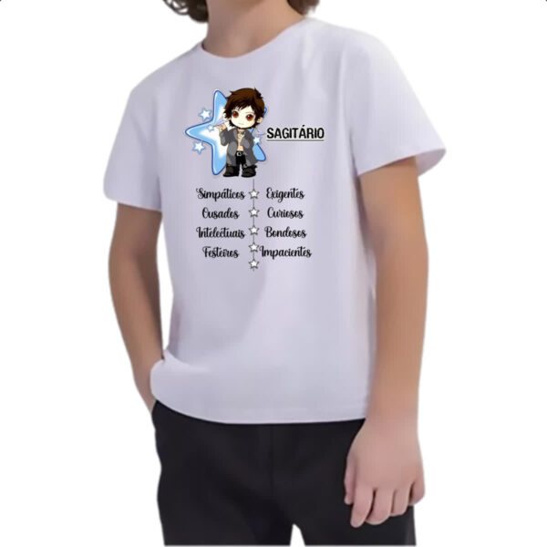 Camiseta Infanto Juvenil Signo Cute Sagitario - Imagem 2