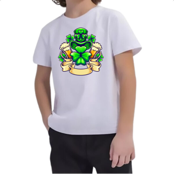 Camiseta Infanto Juvenil ST Patricks Day Trevo - Imagem 2