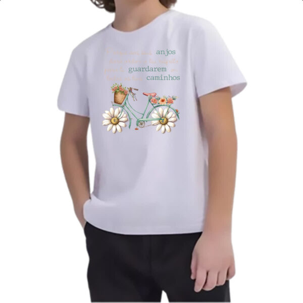 Camiseta Infanto Juvenil Salmos anjos - Imagem 2