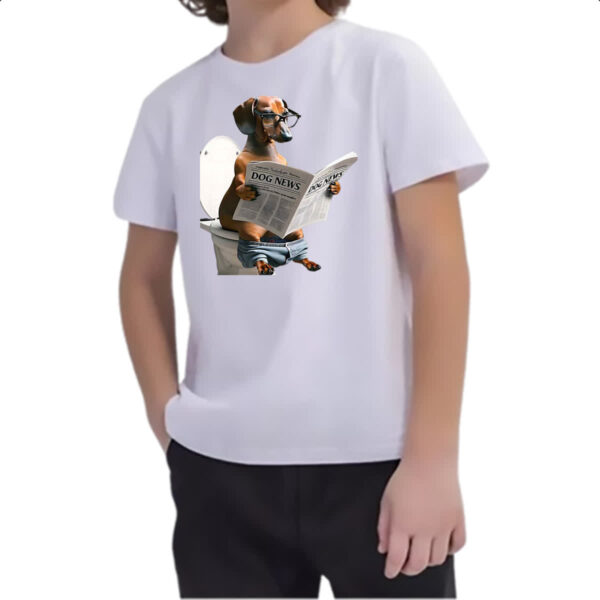 Camiseta Infanto Juvenil Salsichinha na sala de forca - Imagem 2