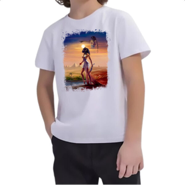 Camiseta Infanto Juvenil Sekhmet e Horus - Imagem 2
