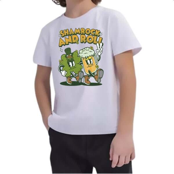 Camiseta Infanto Juvenil Shamrock and Roll - Imagem 2