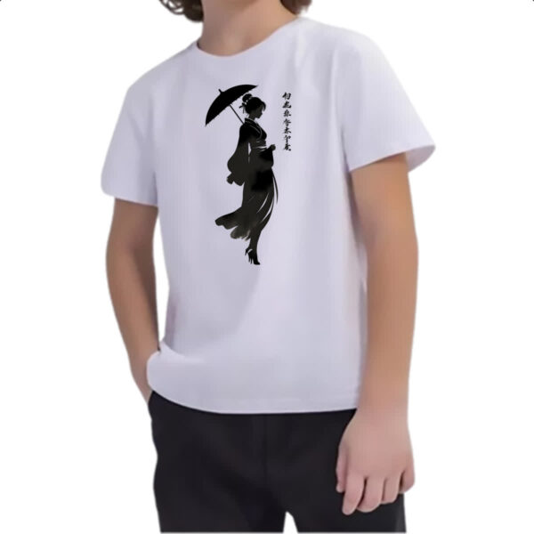 Camiseta Infanto Juvenil Silhueta Yukisakura Japao - Imagem 2