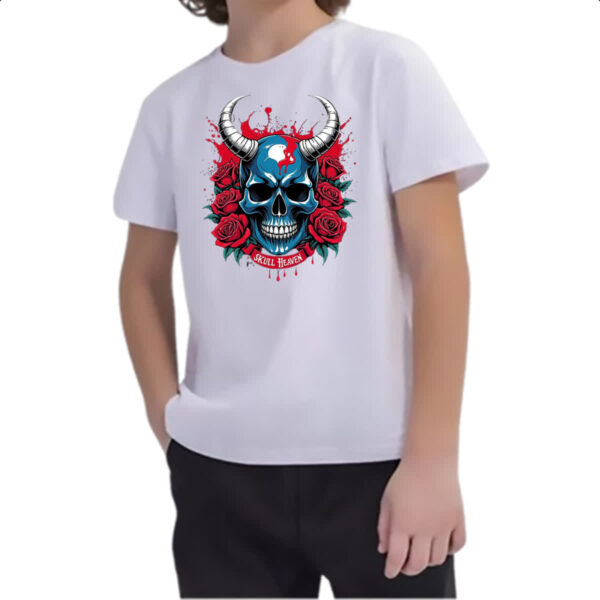 Camiseta Infanto Juvenil Skull Heaven - Imagem 2