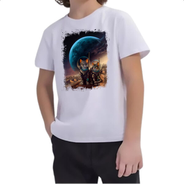 Camiseta Infanto Juvenil Spacekittens - Imagem 2
