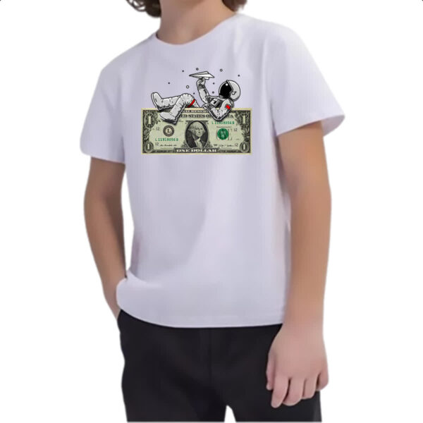Camiseta Infanto Juvenil Astronauta no Dollar - Imagem 2