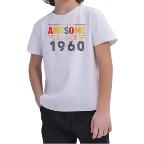 Camiseta Infanto Juvenil Awesome since 1960 - Imagem 2