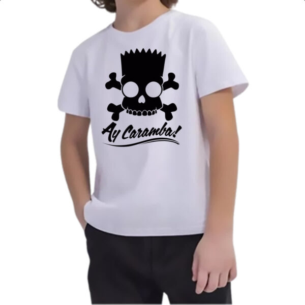 Camiseta Infanto Juvenil Bart Pirata - Ay Caramba - Imagem 2