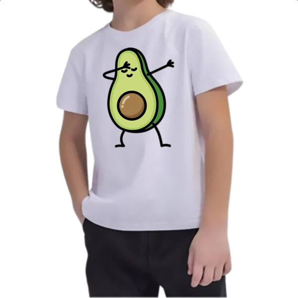 Camiseta Infanto Juvenil Abacate dab - Imagem 2
