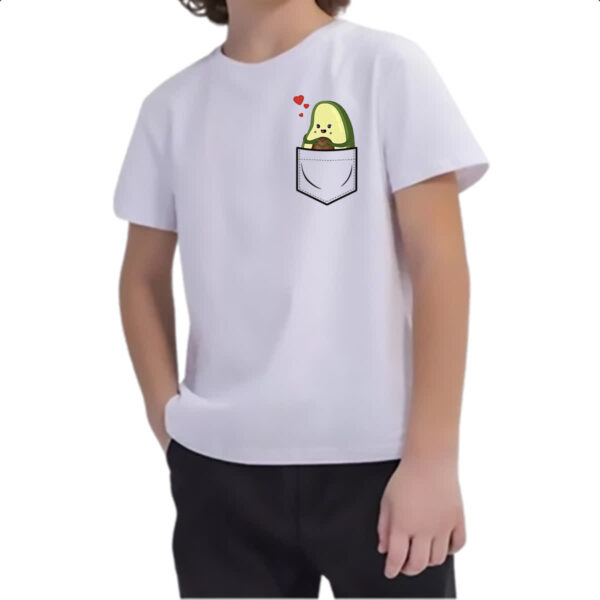 Camiseta Infanto Juvenil Abacate no bolso - Imagem 2
