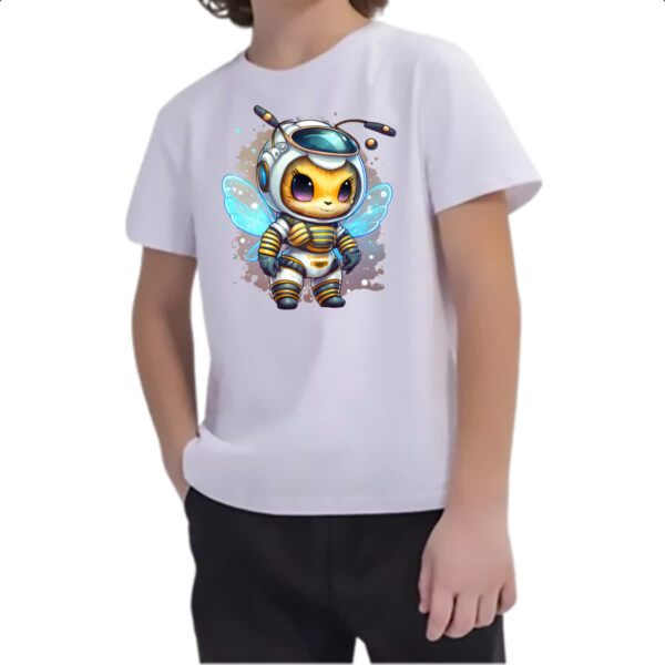 Camiseta Infanto Juvenil Abelha astronauta - Imagem 2