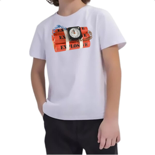 Camiseta Infanto Juvenil Bomba relogio - Imagem 2