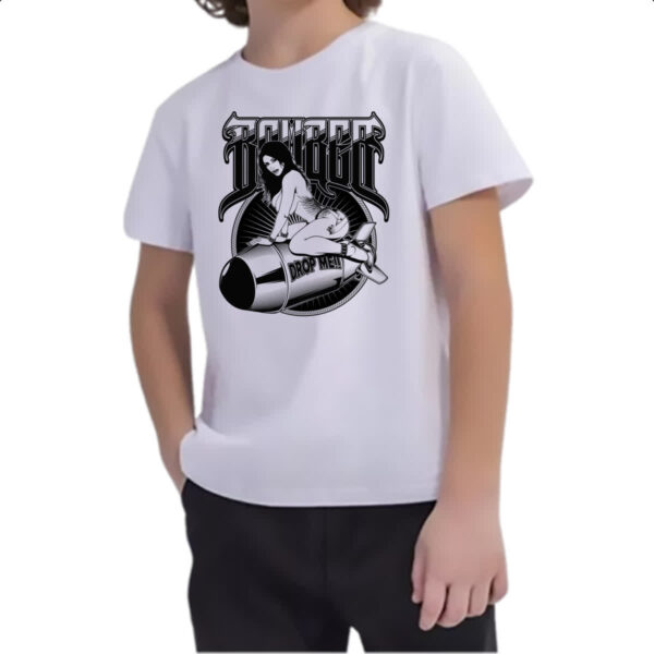 Camiseta Infanto Juvenil Bomber drop me - Imagem 2