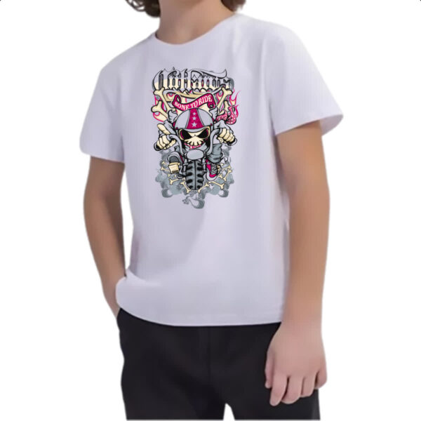 Camiseta Infanto Juvenil Bone to ride - Imagem 2
