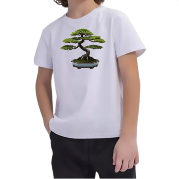 Camiseta Infanto Juvenil Bonsai Minimalismo - Imagem 2