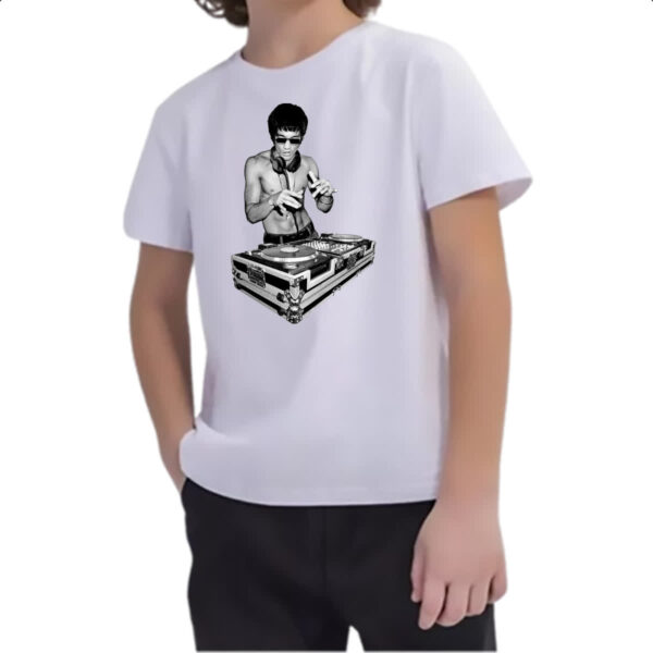 Camiseta Infanto Juvenil Bruce Lee DJ - Imagem 2