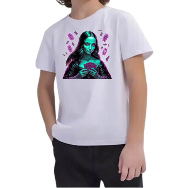 Camiseta Infanto Juvenil Bruxa Taro Exoterismo - Imagem 2