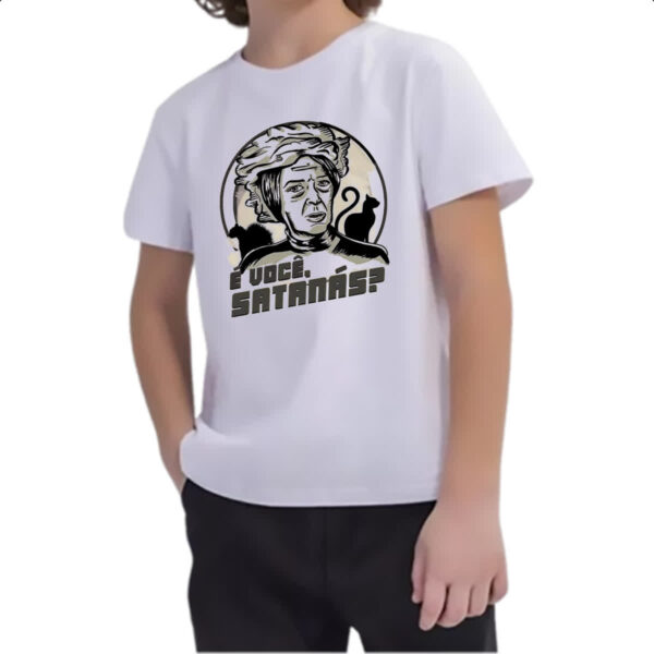 Camiseta Infanto Juvenil Bruxa do 71 e voce satanas - Imagem 2