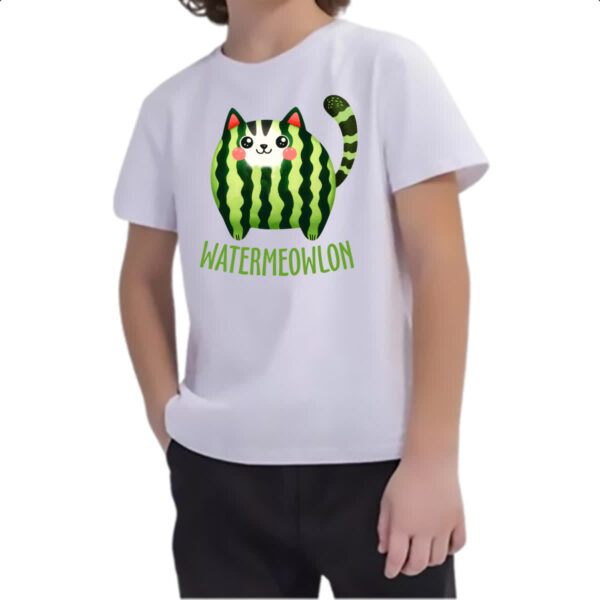 Camiseta Infanto Juvenil Watermeowlon - Imagem 2
