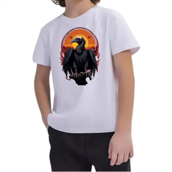 Camiseta Infanto Juvenil Abutre sunset art - Imagem 2