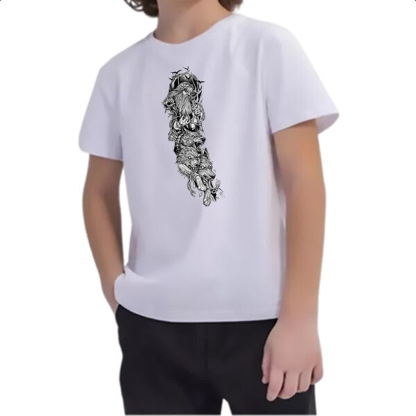 Camiseta Infanto Juvenil Hades e Cerberus - Imagem 2