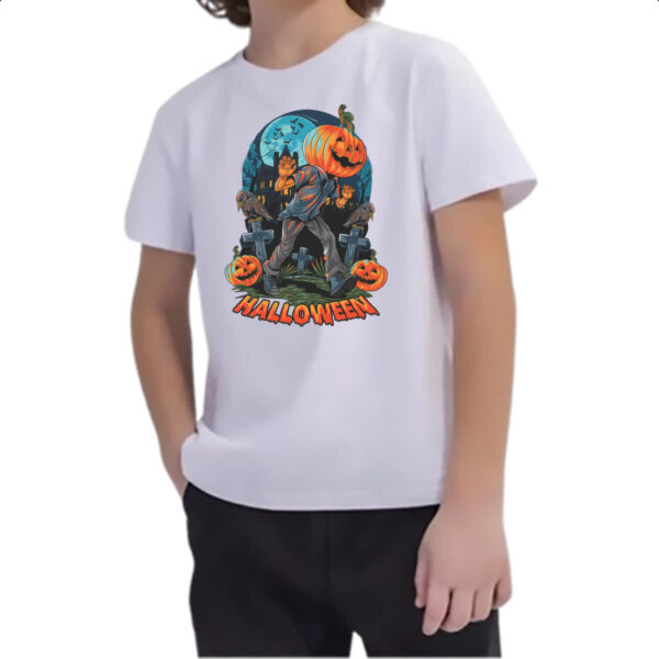 Camiseta Infanto Juvenil Halloween JackPot Cemiterio - Imagem 2