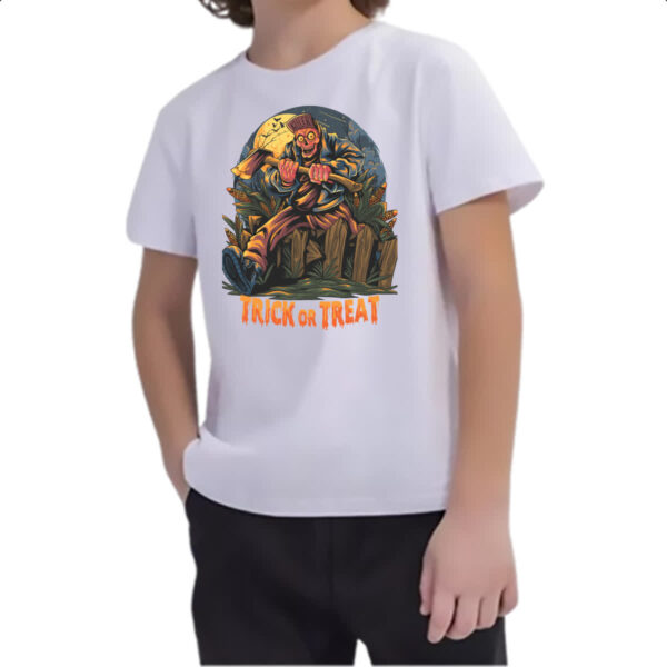 Camiseta Infanto Juvenil Halloween Trick or Treat - Imagem 2