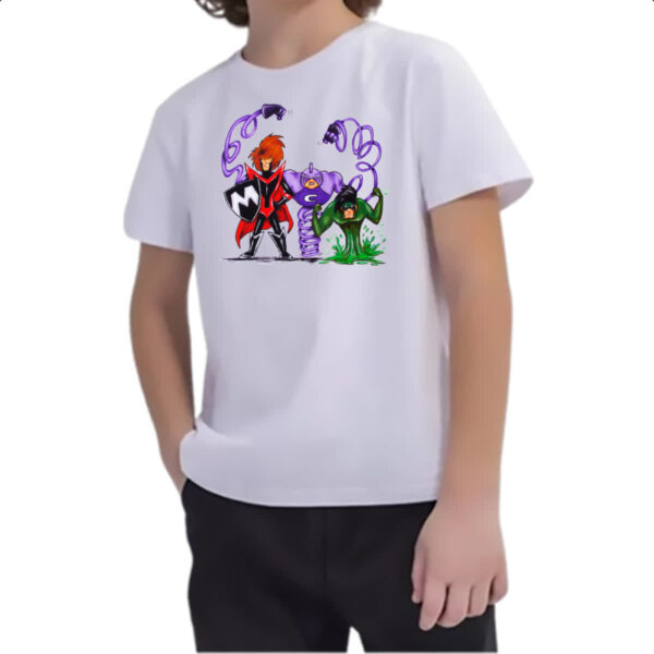 Camiseta Infanto Juvenil Hanna Barbera Os Impossiveis pintura a guache - Imagem 2