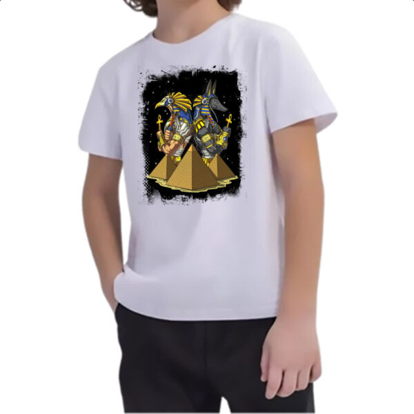 Camiseta Infanto Juvenil Horus e Anubis - Imagem 2