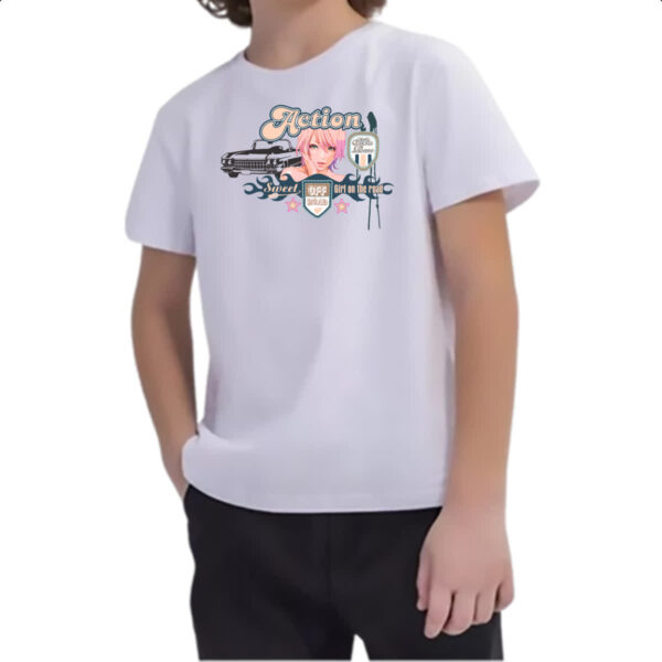 Camiseta Infanto Juvenil Action Girl on the road - Imagem 2