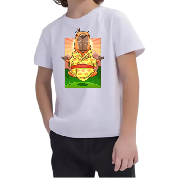 Camiseta Infanto Juvenil Capivara adamaste - Imagem 2
