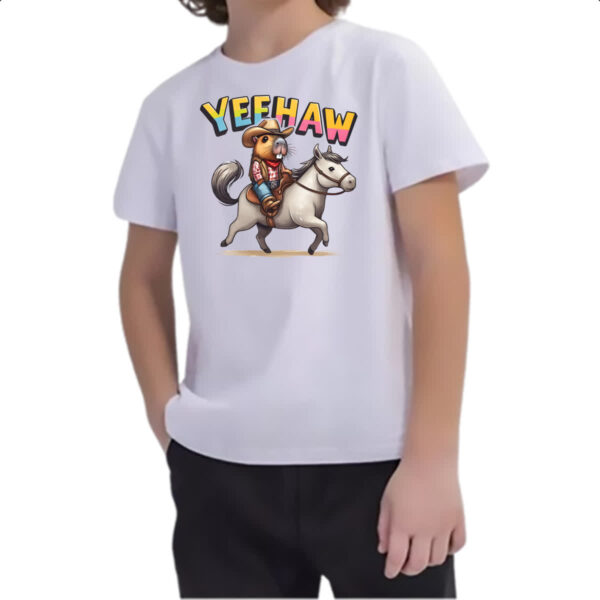 Camiseta Infanto Juvenil Capivara western - Imagem 2