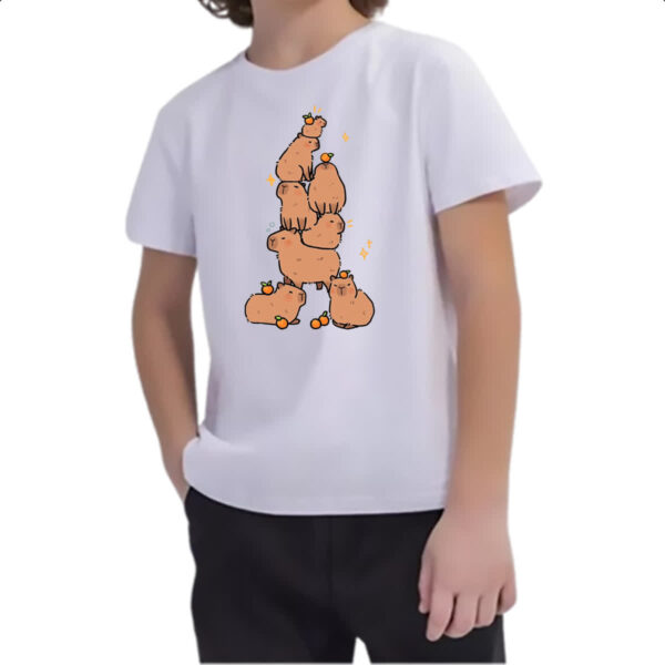 Camiseta Infanto Juvenil Capivarias - Imagem 2