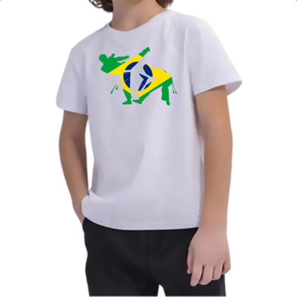 Camiseta Infanto Juvenil Capoeira luta Brasil - Imagem 2