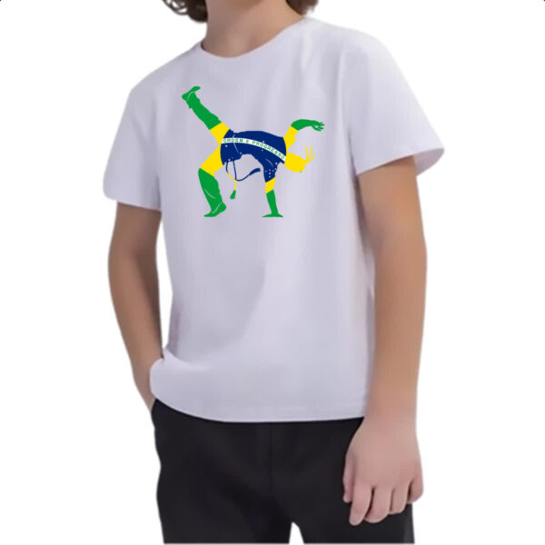 Camiseta Infanto Juvenil Capoeira luta Brasil golpe - Imagem 2