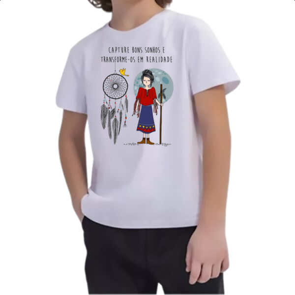 Camiseta Infanto Juvenil Capture bons sonhos - Imagem 2