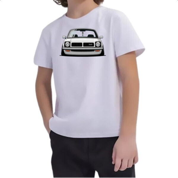 Camiseta Infanto Juvenil Chevette segunda geracao frente branco - Imagem 2